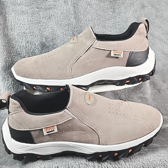 ZUODI Men's slip-on loafers. Size 11.5 Casual walking shoes in neutral color. - Picture 5 of 10